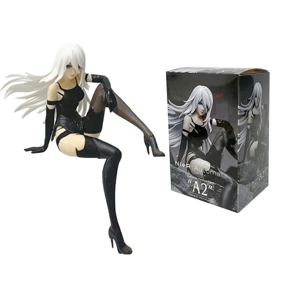 13-15CM NieR:Automata Yorha No. 2 Type B PVC Anime Action Figures Model Collection Ornament Anime Cartoon Model Toy Gift SS69 11.69 03-With box