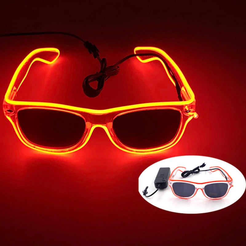 Beautiful Costumes Accessory Props Hand Fans 7 Colors For Choice Men Women Cool Decorative Glow Fan Light Up Disco Dance Night SS69 6.69 glow glasses / one size