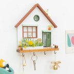 Fairytale Town Wooden Wall Hook Rack for Keys