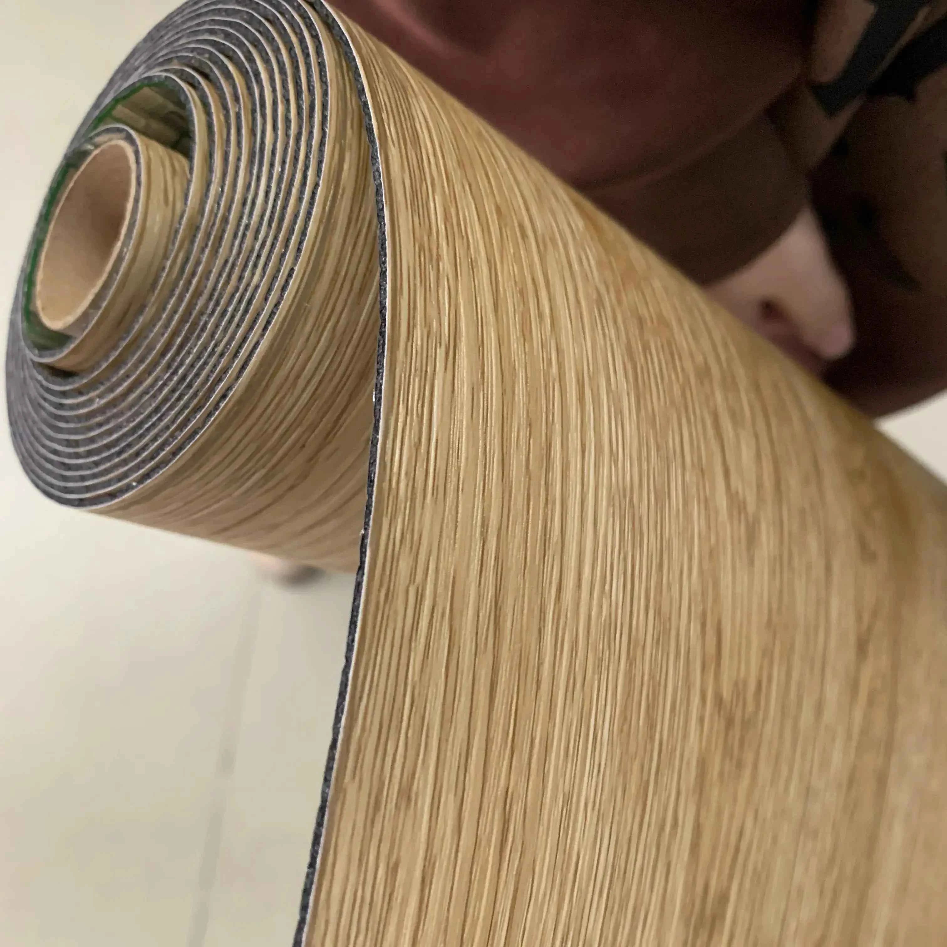 40cm Self-Adhesive Wood Grain Sticker Peel And Stick Wallpaper Waterproof Anti-Slip Floor Sticker Living Room Bedroom House Reno