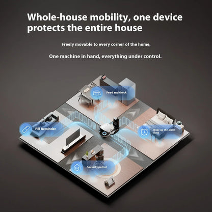 Enabot Air 2 Plus Intelligent Robot Wireless Camera AI Robot Remote Monitoring Pet Companion Robot Real Time Control Portable