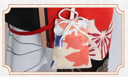 Genshin Impact Yoimiya Cosplay Costume Adult Carnival Uniform Wig Anime Halloween Party Costumes Masquerade Women Game SS69