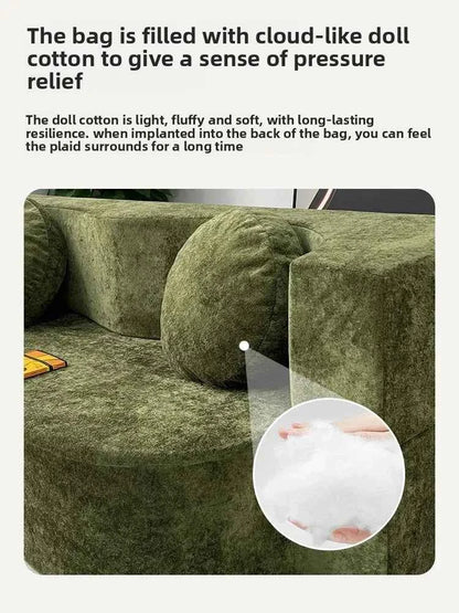 Living Room Sofas Vacuum Compression Sofa Pure Sponge Single Multifunctional Foldable Special Shaped Sofa Bed Furniture