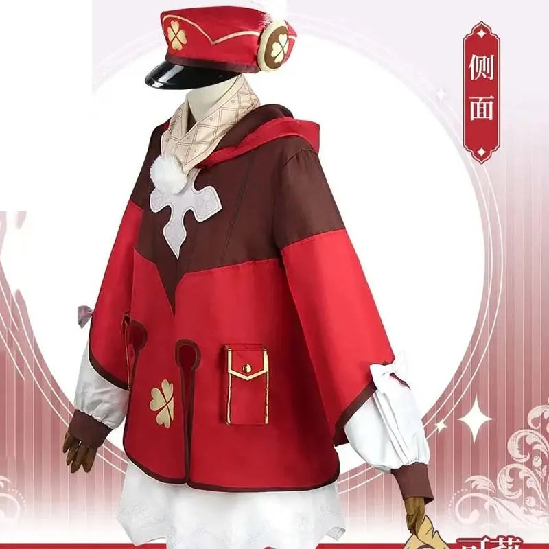 Genshin Impact Klee Cosplay Costume Set with Wig
