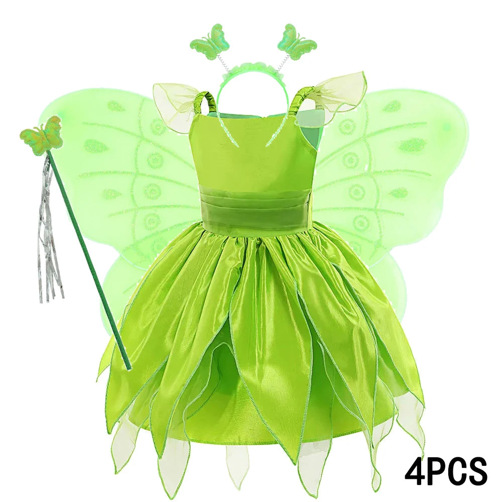 DOCHEER Girls Flower Fairy Princess Dress with Wings