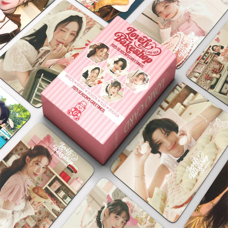 KPOP 55cards/set (G) I-DLE Album Card I FEEL Album GIDLE Ye Shuhua MINNIE Printed Photo Card LOMO Card Gift For Girls Collection SS69 7.69 MM-5-GD50