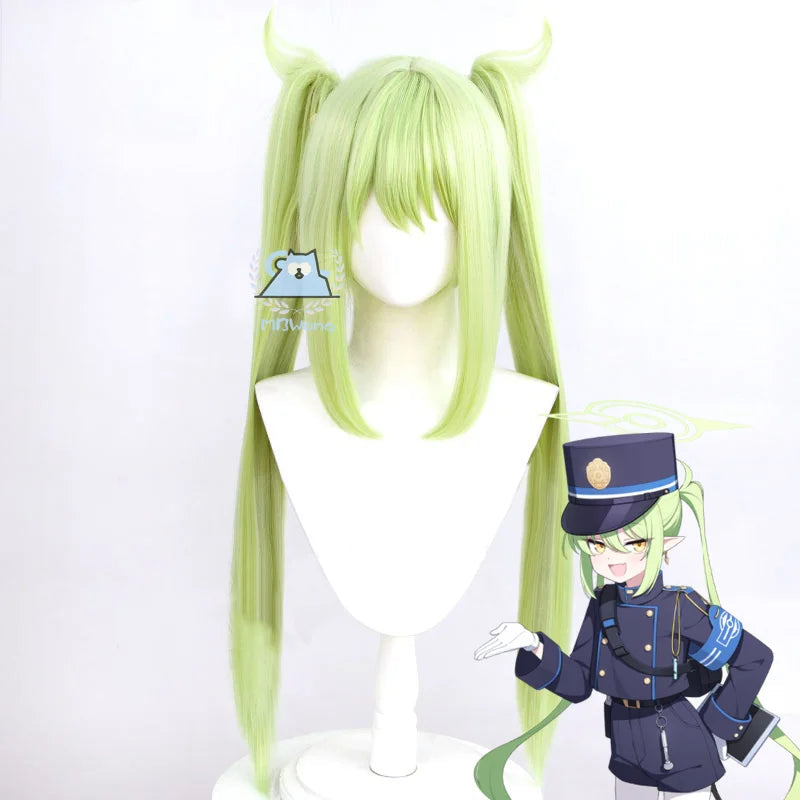 Game Blue Archive Tachibana Nozomi Cosplay Costume Wig Shoes Hikari Cosplay Highlander Railroad Academy Role Play Uniform Prop SS69 46.69 Nozomi wig / one size