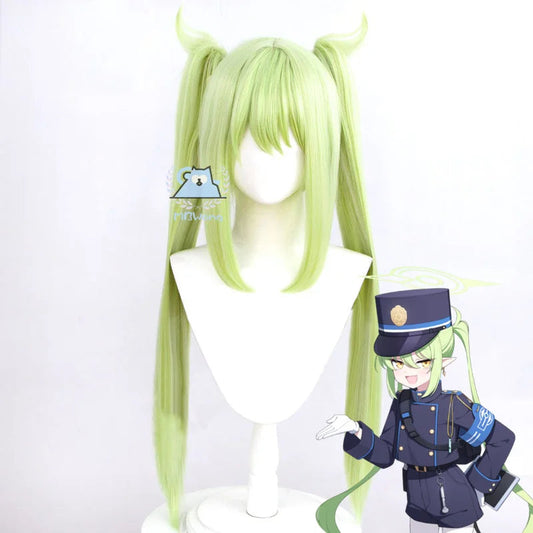 Game Blue Archive Tachibana Nozomi Cosplay Costume Wig Shoes Hikari Cosplay Highlander Railroad Academy Role Play Uniform Prop SS69 46.69 Nozomi wig / one size