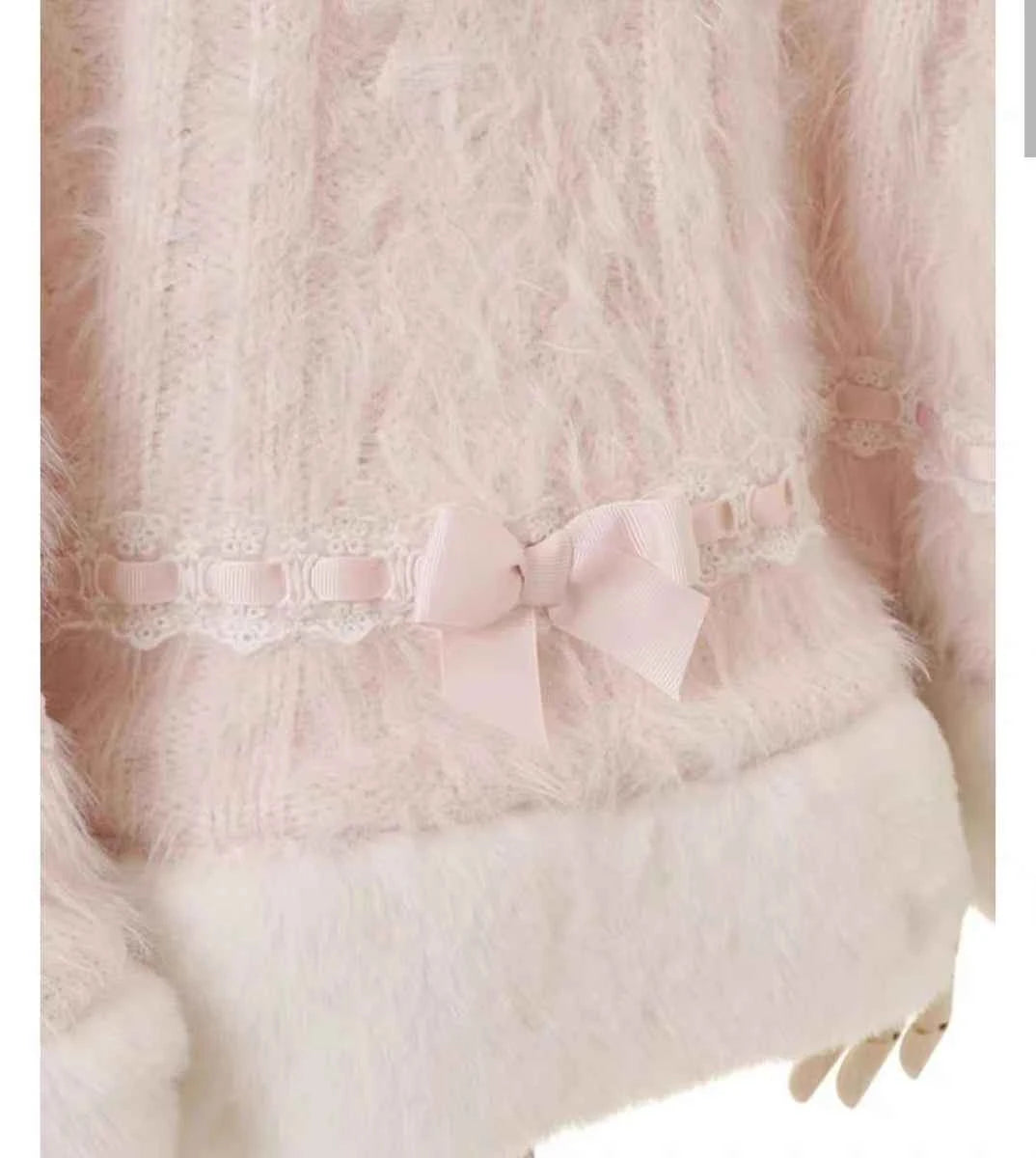 Fall Winter New Sweater Cardigan Women Japanese Mine Sweet Soft Waxy Thick Sweet Pearl Button Hooded Knitted Sweater Cape Jacket