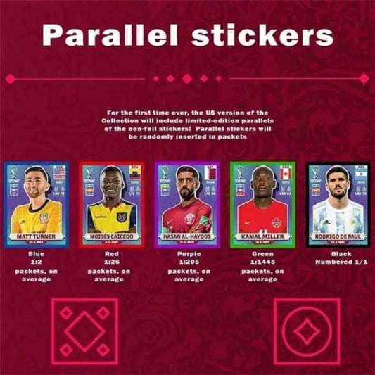 Panini Official FIFA World Cup Qatar 2022 Sticker Album Box, 50 Packets, Collect & Trade, Limited Edition