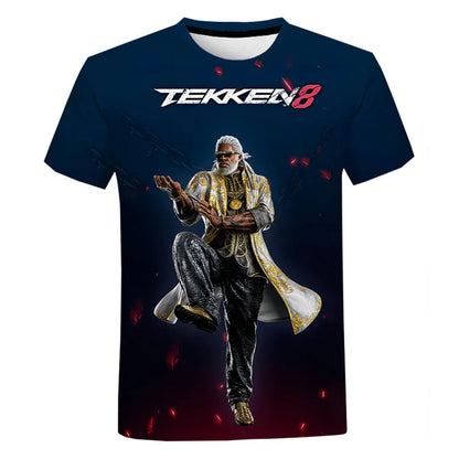 Fighting New Game Tekken 8 3D Printed T Shirt For Men Clothes Harajuku Streetwear T-Shirt For men Crewneck Short Sleeve Tops SS69 12.69 EXZHF202427161 / XL