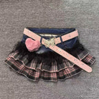 Casual American Vintage Mini Skirt For Women Y2K Subculture Punk Retro Style Sexy Slim Jean Skirts Party Outfits Teen Girls 2026