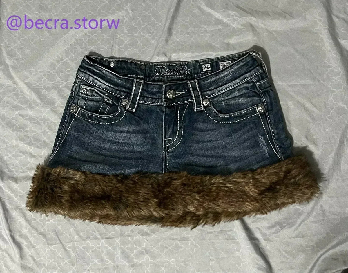 Y2K Retro British Style Flag Graphic Print Mini Shorts Harajuku Gyaru Denim Shorts Women Goth Slim Fit Hip Low Rise Short Pants SS69