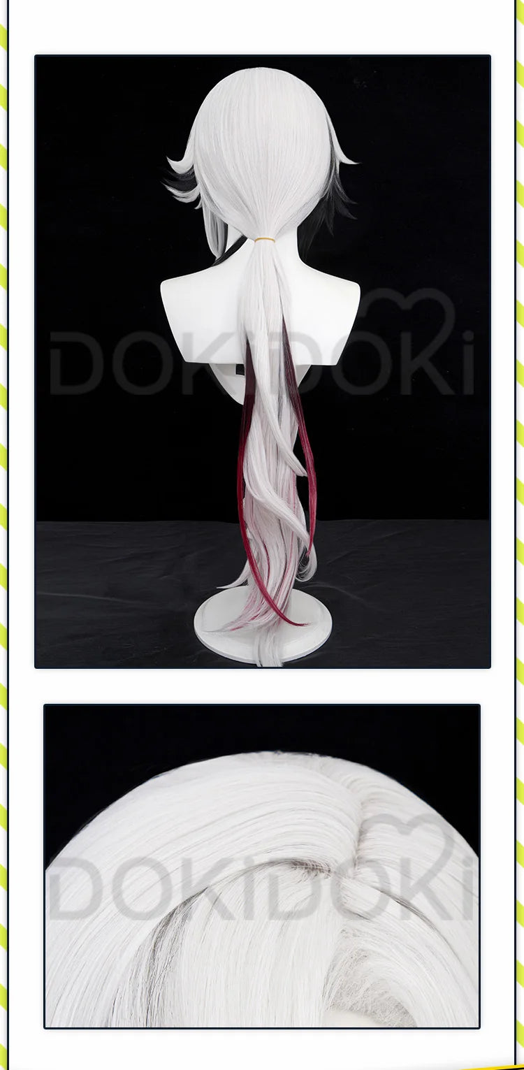 Genshin Impact Arlecchino Cosplay Costume Set with Wig - Polyester - S-2XL