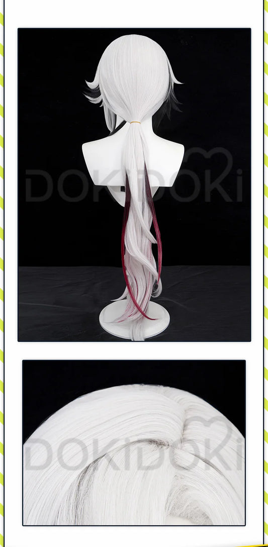 Genshin Impact Arlecchino Cosplay Costume Set with Wig - Polyester - S-2XL