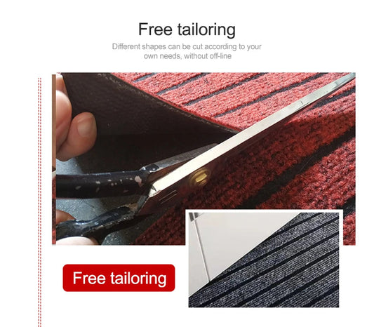 DIY Washable Non-slip Kitchen Mat Doormat Long Corridor Carpet  Bathroom Hallway Entrance Solid Color Stripe Kitchen Rug SS69