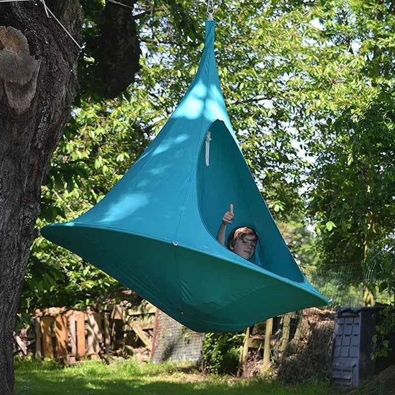 Outdoor Waterproof hammock Double Cacoon Hanging Chair Weight Capacity 80KG Outdoor and Indoor Use - Hanging Kit hanging tent