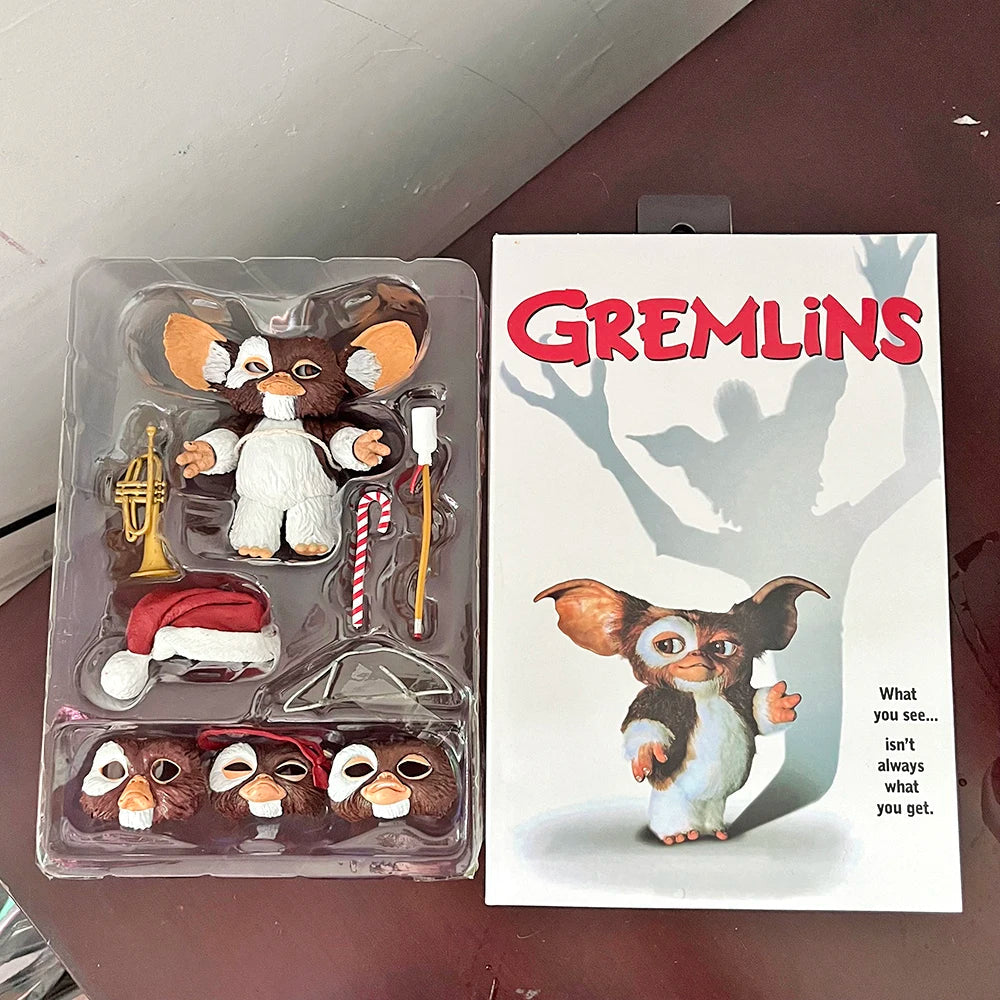 NECA Gremlins Figure Movie Edition Gremlins Retro Rubber Horror Doll Toy Doll Christmas Ver. Gift SS69 88.69 With box