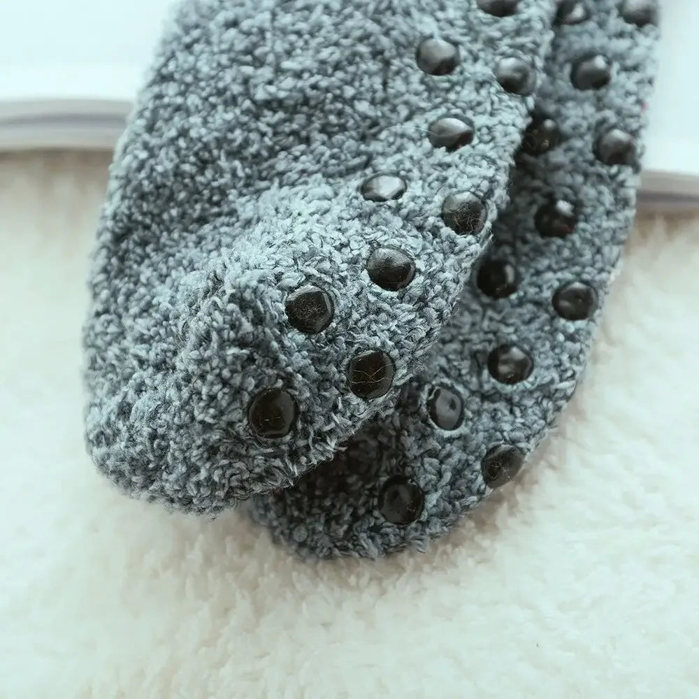 Women's Thick Plush Socks - Winter Warm Coral Fleece Sleep Slippers