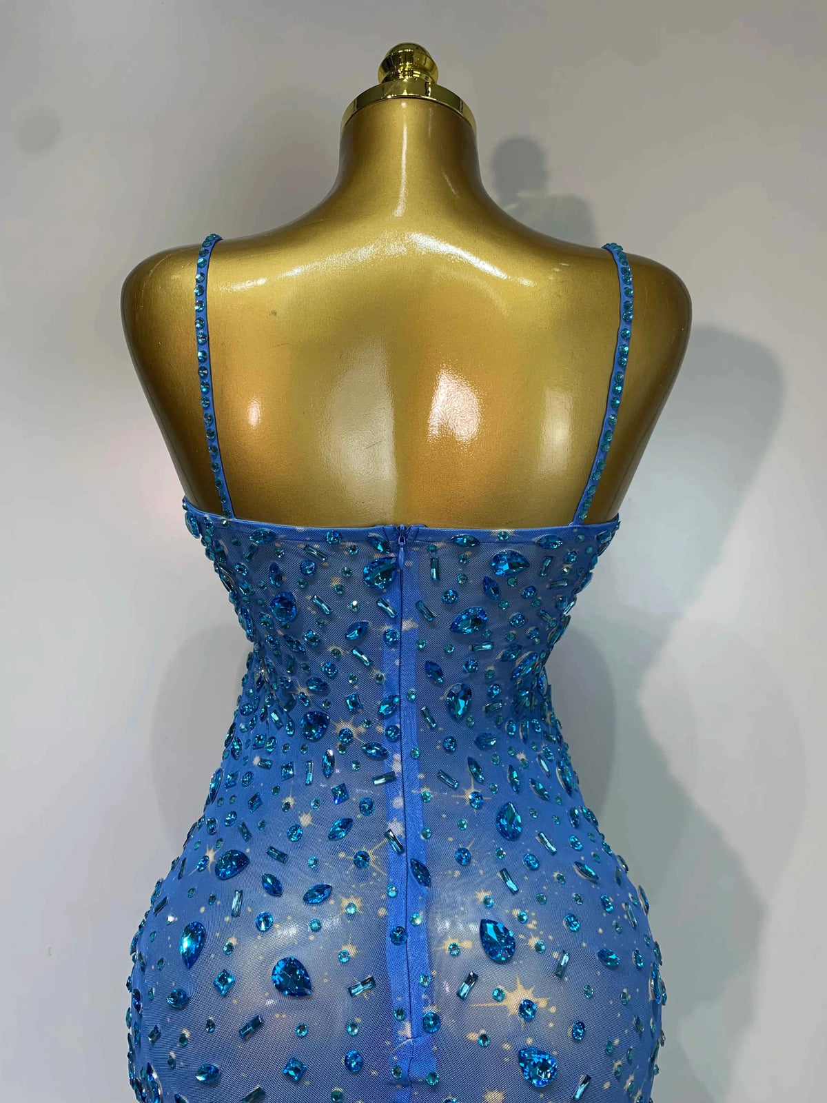 Luxury Rhinestones Sexy Mesh See Through Bodycon Dress Women Birthday Evening Cocktail party Gown Red Carpet Club Stage Outfit