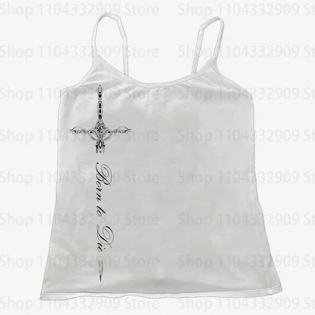 Gothic Grunge Punk Printing Women's Long Sleeve Tee Casual Slim Fit Sexy Chic Emo Girls Crop Top Y2K Harajuku Vintage Streetwear SS69 9.69 WHITE 02 / L