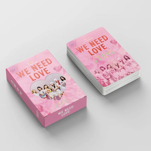 50 Cards / Set Stayc New Album Laser Card Lomo Card Girl Group Print Photo Card Beautiful Photo Fan Girl Gift Small Card Kpop SS69