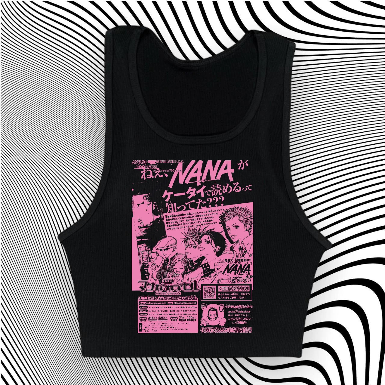 Y2k Nana Osaki Graphic T Shirts  Casual Harajuku Streetwear Japanese Clothes Fashion Rock Punk Sleeveless Tanks & Camis Coquette SS69 15.69 Black3 / M