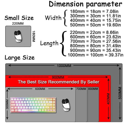Keyboard Mouse Pad Commodore 64 Mousepad Xxl Non-slip Lockedge Minimalism Office PC Accessories XL Gaming Large Desk Cabinet Pad