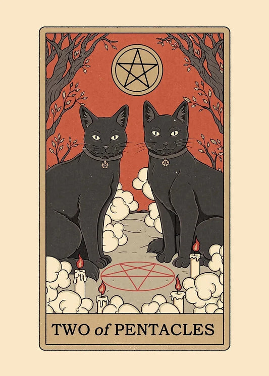 Vintage Cat Card Art Poster Canvas Printing Fashion House Home Furnishings Rural Villas Decoration Aesthetics Natural Canvas Art SS69 21.69 50X70cm Unframed / 4