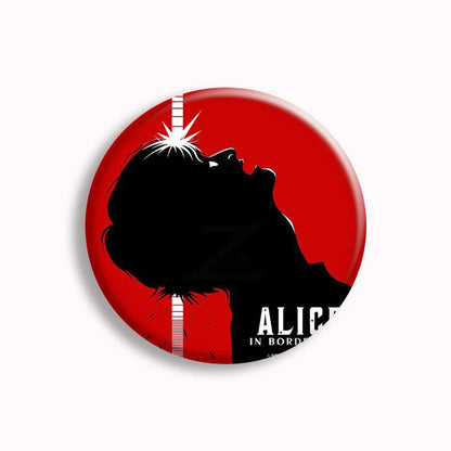 Hot Japan TV Alice in Borderland Soft Button Pin Chishiya Kuina Creative Game Over Brooch Badge Bag Decor Jewelry Fans Collect SS69 6.69 23 / Keychain-58mm