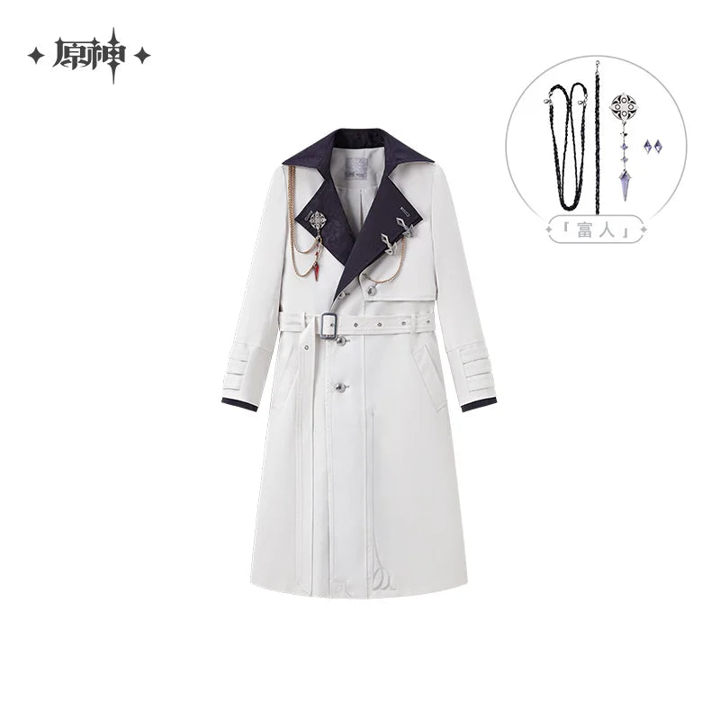 Genshin Impact Tartaglia Cosplay Windbreaker Jacket - Unisex Polyester