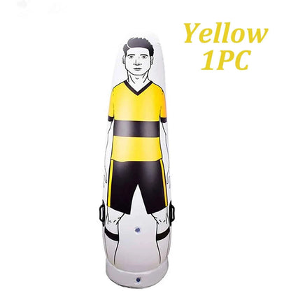 Soccer Inflatable Dummy 175CM Training Dummies Portable Football Practice Equipment Tumbler Mannequin Shield Goalkeeper Defender
