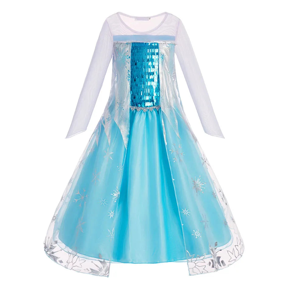 Girls Princess Cosplay Costume Dress - Flower Print