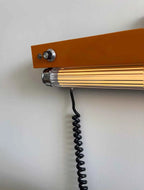 Bauhaus Retro Wall Lamp Vintage Industrial Orange Sconce No Wiring Needed LED Wall Light For Bedroom Study Room Sideboard Cafe
