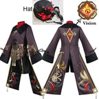Hu Tao Genshin Impact Cosplay Dress Set for Women