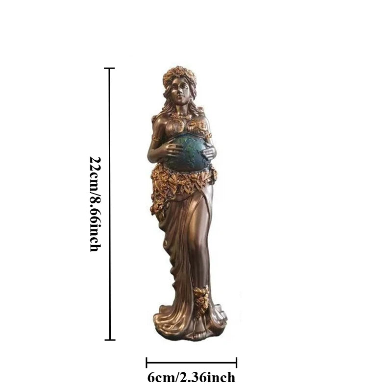Mother Earth Gaia Resin Sculpture 22cm Greek Mythology Figurine