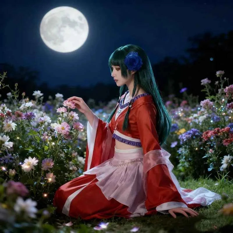 Anime The Apothecary Diaries Maomao Cosplay Costume Red Dance Dress Hanfu Moondance Suit Halloween Party For Women