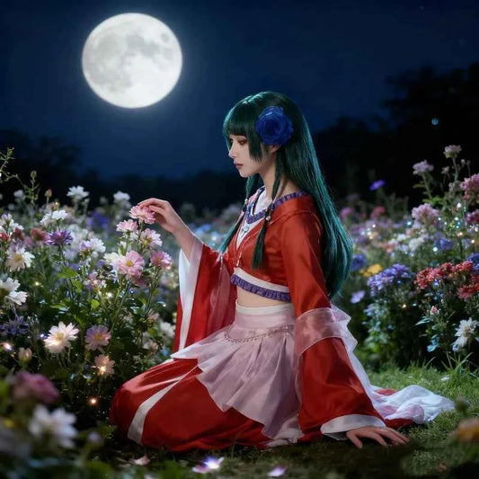 Anime The Apothecary Diaries Maomao Cosplay Costume Red Dance Dress Hanfu Moondance Suit Halloween Party For Women