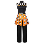 New JOJO Bizarre Adventure Golden Wind Narancia Ghirga Cosplay Costume Black Tops Apron Man Woman Christmas Suit Fan Gifts