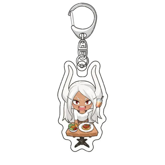 Fashion Anime College Keychain Cartoon Character Double Sided Acrylic Key Chain Fans Collection Jewlry Gift SS69 7.69 10