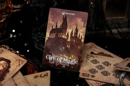 2 boxes/set Creative Retro Playing Cards Retro Castle Girl Blue Core Paper Material Strong and Durable Casual Game Tools