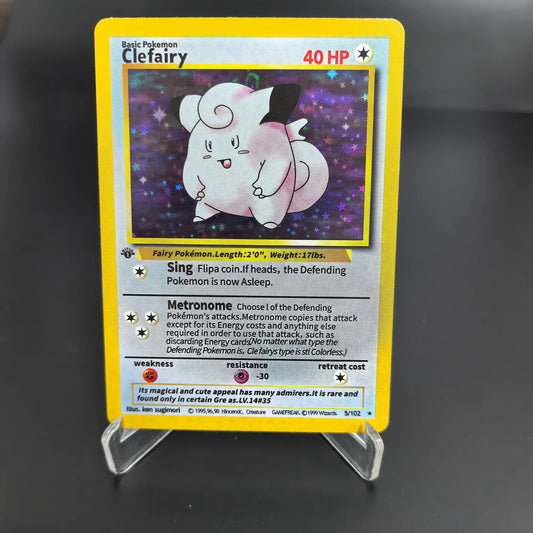 1996 First Generation Pokemon Trading Cards Rare Edition with Charizard  Mewtwo Venusaur Blastoise Classic Game Anime Gift Toys SS69 9.69 ZZXXK-1Pcs-6