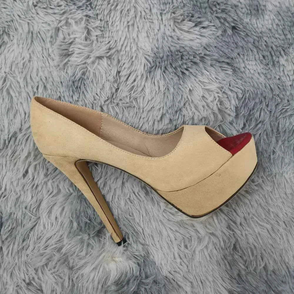 Women Platform Sandals Stilettos Sexy Stripper Pole Dance High Heels Pumps Peep Toe Ladies Nighclub Party Black Wedding Shoes