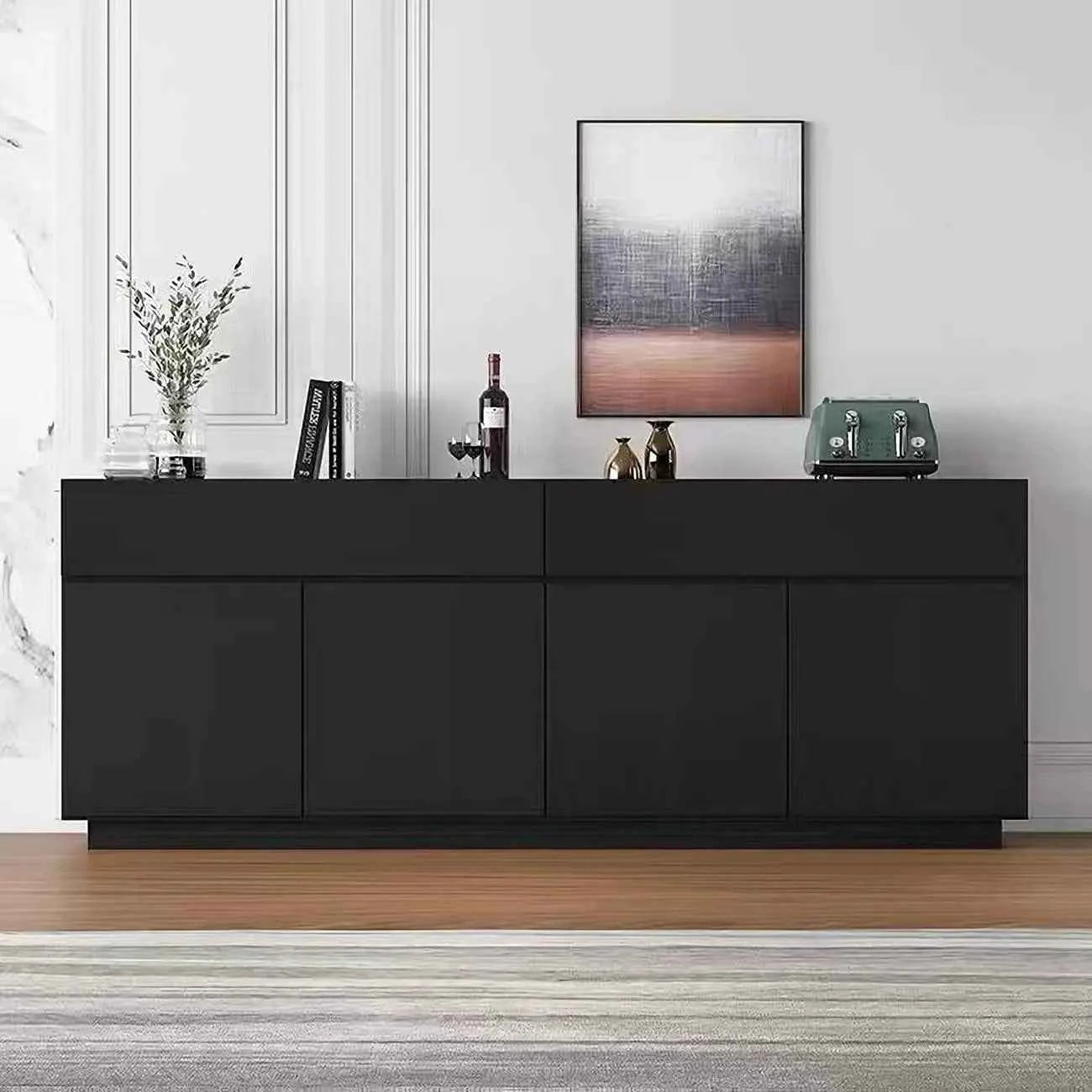 Waterpoof Matte Wallpaper Black Vinyl Self-Adhesive Stickers for Wall Furniture Livingroom Contact Paper Home Decor