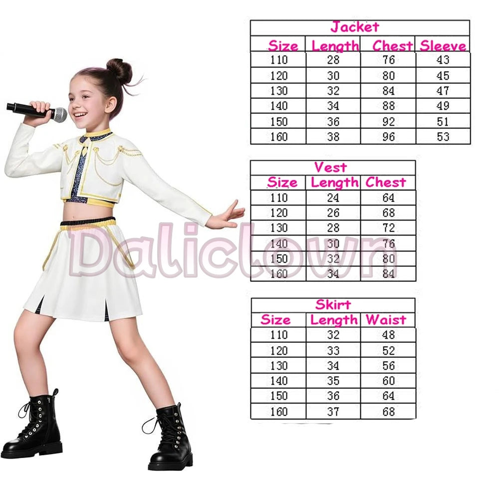 Daliclown Kids Anime Idol Singer Cosplay Costume Performance Outfit