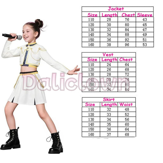 Daliclown Kids Anime Idol Singer Cosplay Costume Performance Outfit