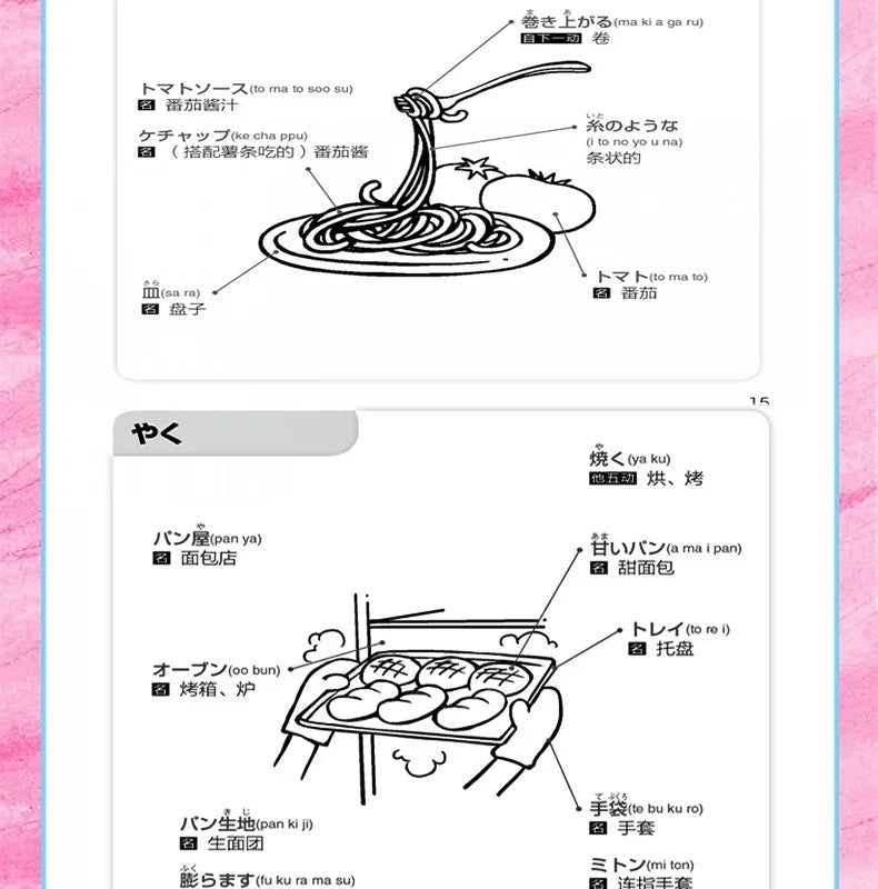 3pcs/set Japanese Learning Book Lntroductory Self-study Standard Japanese Elementary Education Course Japanese Word Grammar Book SS69