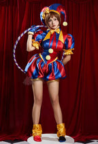 Amazing Digital Circus Pomni Cosplay Costume with Wig & Accessories