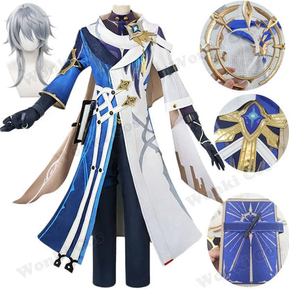 Star Rail Sunday Harmony New Skin Cosplay Costume Sunday Wig Hair Cosplay for Men Role Play Party Outfits SS69