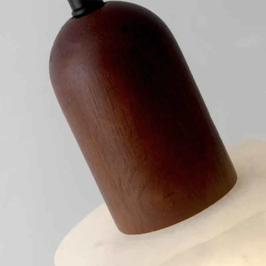 New marble master bedroom headboard chandelier new Chinese retro Wabi-Sabi advanced sense light luxury cable light